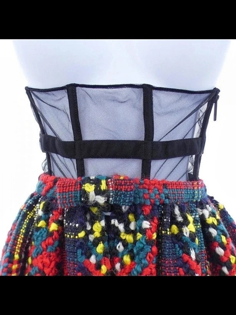 Christian Dior Plaid Maxi Skirt in Black & Red US 4 - Picture 4 of 6